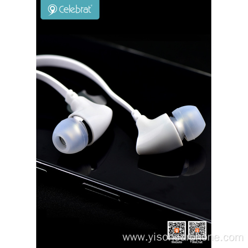 Yison Flat Wire Metal Earphone Stereo Earphone